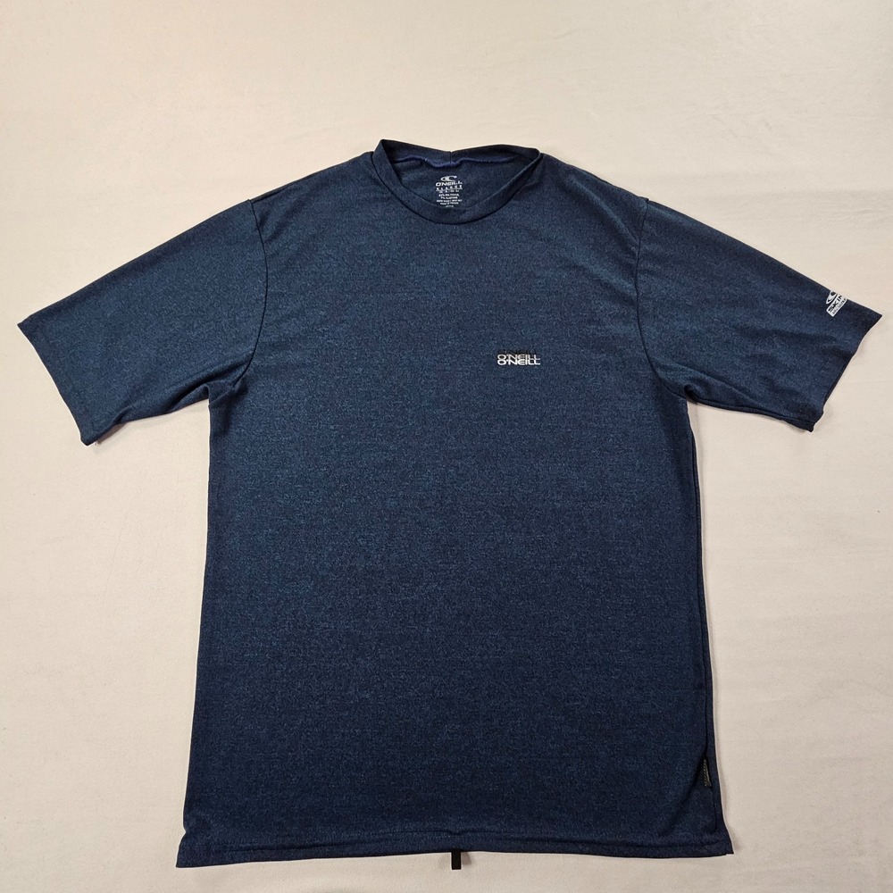 O'Neill Skins Blue Short Sleeve UV Protection Rash Guard Men's XL